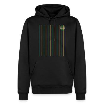 Jamaica Jamaika Rasta Raggea Rastafari Flagge - Männer Premium Bio Hoodie - Schwarz - Vorne - Nico (187cm)
