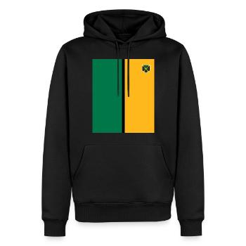 Jamaica Jamaika Rasta Raggea Rastafari Flagge - Männer Premium Bio Hoodie - Schwarz - Vorne - Nico (187cm)