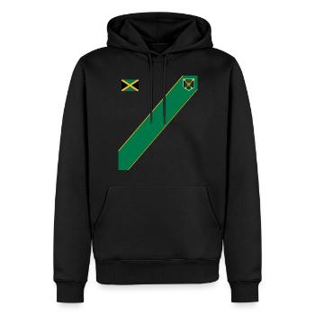 Jamaica Jamaika Rasta Raggea Rastafari Flagge - Männer Premium Bio Hoodie - Schwarz - Vorne - Nico (187cm)