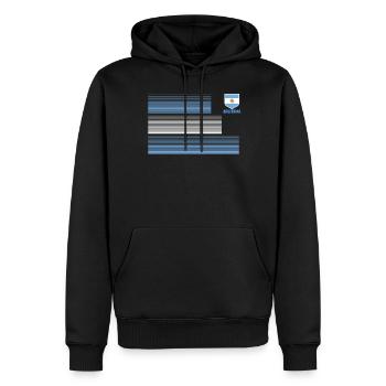 Argentine Cadeau Argentine Drapeau argentin - Sweat à capuche Premium bio Homme - noir - Devant - Nico (187cm)