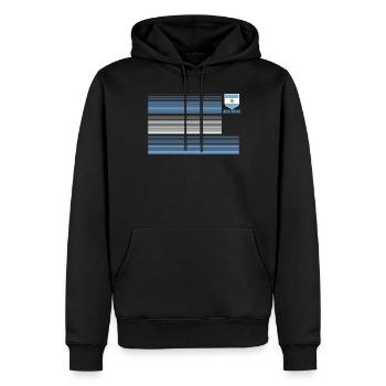 Argentinien Geschenk Argentina Argentine Flagge - Männer Premium Bio Hoodie - Schwarz - Vorne - Nico (187cm)