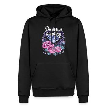 Accessoires pour Diamond Art Diamond Painter - Sweat à capuche Premium bio Homme - noir - Devant - Nico (187cm)