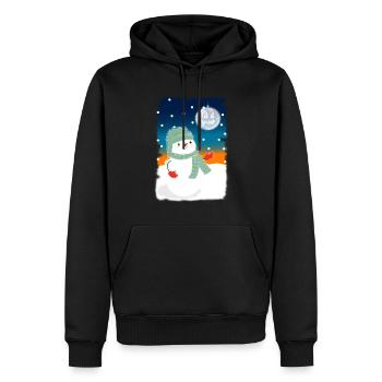 Snowman Let It Snow Snowman Lover Gift - Männer Premium Bio Hoodie - Schwarz - Vorne - Nico (187cm)