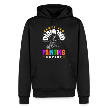 Accessoires pour Diamond Art Diamond Painter - Sweat à capuche Premium bio Homme - noir - Devant - Nico (187cm)