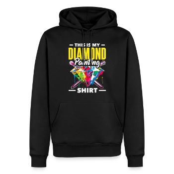 Accessoires pour Diamond Art Diamond Painter - Sweat à capuche Premium bio Homme - noir - Devant - Nico (187cm)