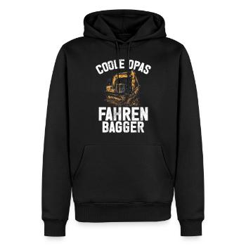 Baggerfahrer Lustige Bauarbeiter Beruf Excavator - Männer Premium Bio Hoodie - Schwarz - Vorne - Nico (187cm)
