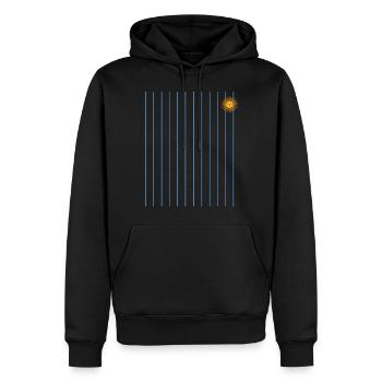 Argentine Cadeau Argentine Drapeau argentin - Sweat à capuche Premium bio Homme - noir - Devant - Nico (187cm)