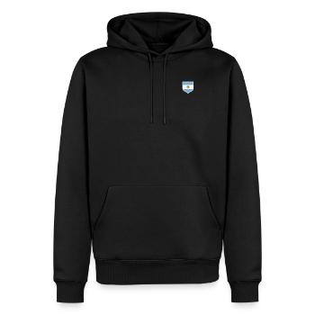 Argentine Cadeau Argentine Drapeau argentin - Sweat à capuche Premium bio Homme - noir - Devant - Nico (187cm)