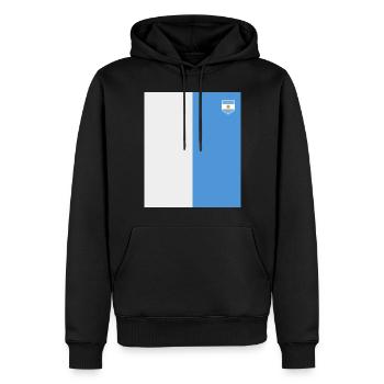 Argentinien Geschenk Argentina Argentine Flagge - Männer Premium Bio Hoodie - Schwarz - Vorne - Nico (187cm)