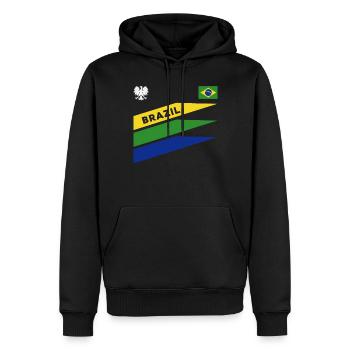 Brasilien Brazil shirt Brasilianer Rio de Janeirao - Männer Premium Bio Hoodie - Schwarz - Vorne - Nico (187cm)