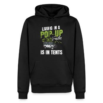 Wohnmobilzubehör Pop-up-camper - Männer Premium Bio Hoodie - Schwarz - Vorne - Nico (187cm)