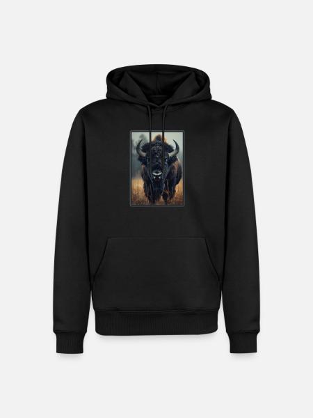 Bisons Bison - Men’s Premium Organic Hoodie - black