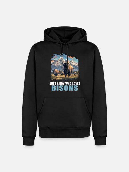 Bisons Bison - Men’s Premium Organic Hoodie - black