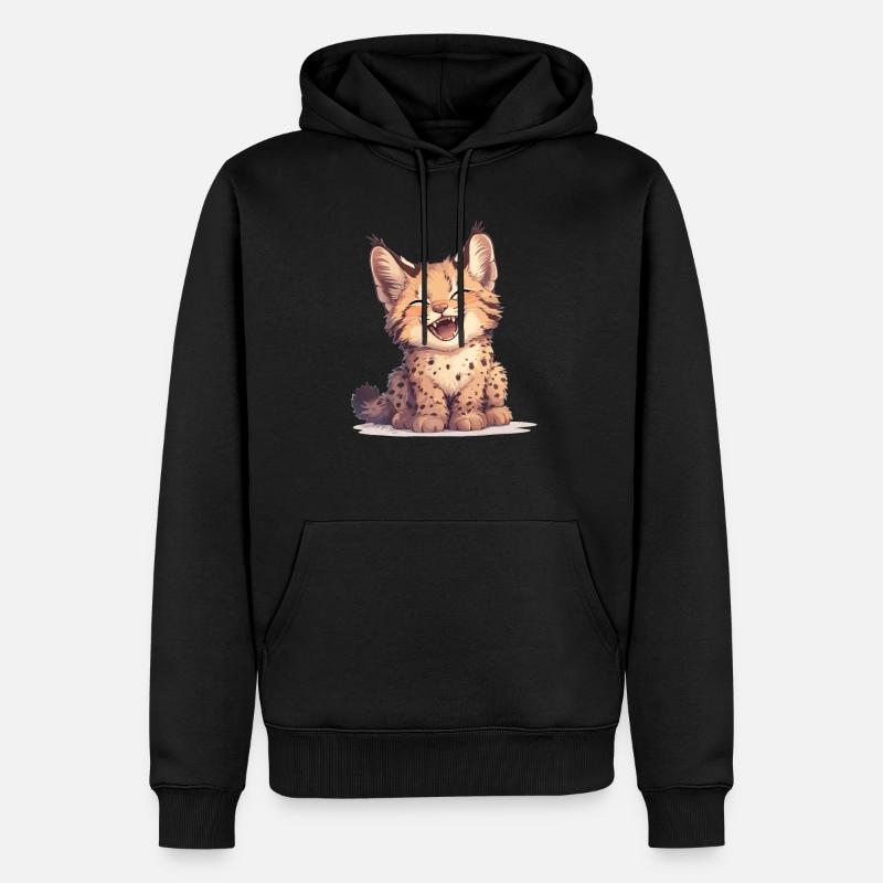 Bobcats Rotluchse Rotluchs Luchs - Männer Premium Bio Hoodie - Schwarz