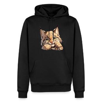 Bobcats Rotluchse Rotluchs Luchs - Männer Premium Bio Hoodie - Schwarz - Vorne - Nico (187cm)