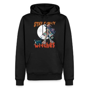 Halloween Kostüm Hexen Liebhaber Design - Männer Premium Bio Hoodie - Schwarz - Vorne - Nico (187cm)