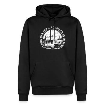 Camper Living In A Pop Up Trailer Is In-tens - Männer Premium Bio Hoodie - Schwarz - Vorne - Nico (187cm)