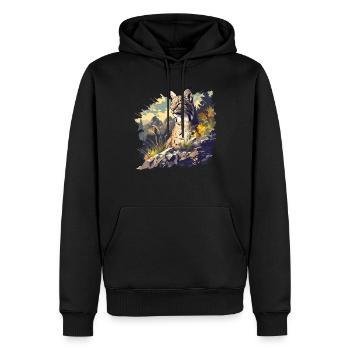 Bobcats Rotluchse Rotluchs Luchs - Männer Premium Bio Hoodie - Schwarz - Vorne - Nico (187cm)
