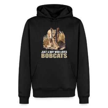Bobcats Rotluchse Rotluchs Luchs - Männer Premium Bio Hoodie - Schwarz - Vorne - Nico (187cm)