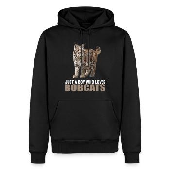 Bobcats Rotluchse Rotluchs Luchs - Männer Premium Bio Hoodie - Schwarz - Vorne - Nico (187cm)