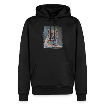 Bobcats Rotluchse Rotluchs Luchs - Männer Premium Bio Hoodie - Schwarz - Vorne - Nico (187cm)