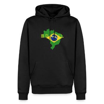 Brasilien Brazil shirt Brasilianer Rio de Janeirao - Männer Premium Bio Hoodie - Schwarz - Vorne - Nico (187cm)