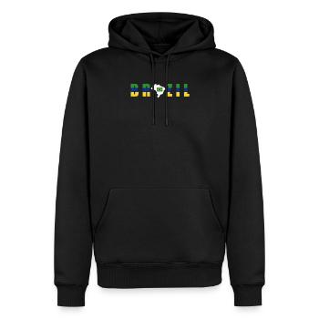 Brasilien Brazil shirt Brasilianer Rio de Janeirao - Männer Premium Bio Hoodie - Schwarz - Vorne - Nico (187cm)