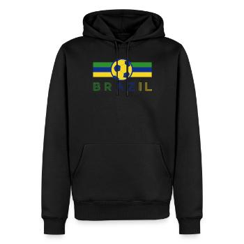 Brasilien Brazil shirt Brasilianer Rio de Janeirao - Männer Premium Bio Hoodie - Schwarz - Vorne - Nico (187cm)
