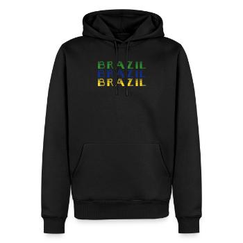 Brésil Brésil Maillot brésilien Rio de Janeiro - Sweat à capuche Premium bio Homme - noir - Devant - Nico (187cm)
