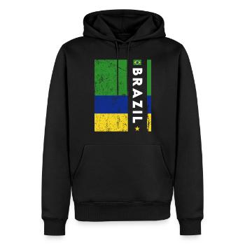Brasilien Brazil shirt Brasilianer Rio de Janeirao - Männer Premium Bio Hoodie - Schwarz - Vorne - Nico (187cm)