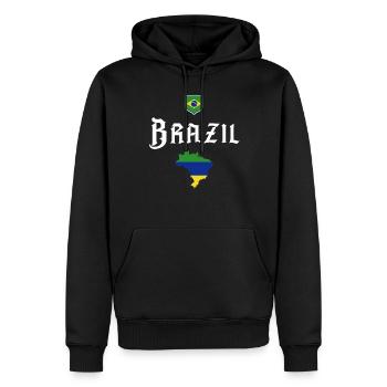 Brasilien Brazil shirt Brasilianer Rio de Janeirao - Männer Premium Bio Hoodie - Schwarz - Vorne - Nico (187cm)