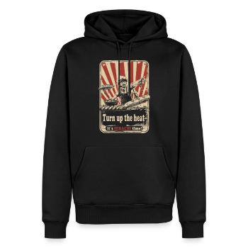 Hibachi Teppanyaki Bbq Japanische Küche - Männer Premium Bio Hoodie - Schwarz - Vorne - Nico (187cm)