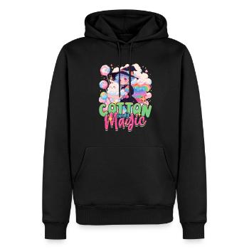 Zuckerwatte Cotton Candy Magic - Männer Premium Bio Hoodie - Schwarz - Vorne - Nico (187cm)