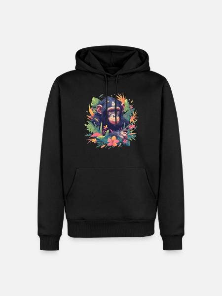Bonobos Bonobo - Men’s Premium Organic Hoodie - black