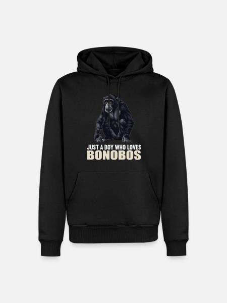 Bonobos Bonobo - Men’s Premium Organic Hoodie - black