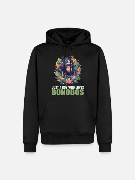 Bonobos Bonobo - Men’s Premium Organic Hoodie - black