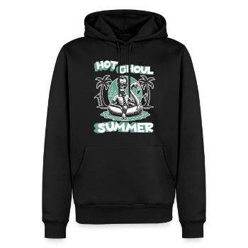 Heiße Ghoul Sommer Vibes Für Dich - Männer Premium Bio Hoodie - Schwarz - Vorne - Nico (187cm)