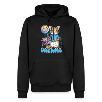 Barbe à papa Sugar Dreams - Sweat à capuche Premium bio Homme - noir - Devant - Nico (187cm)