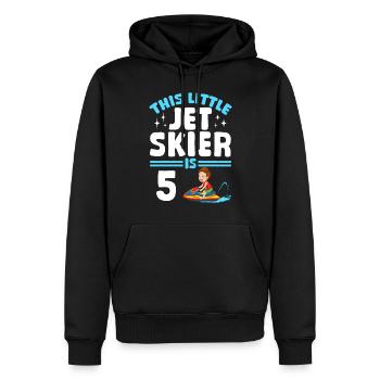 Baby Jetski Rider - This little jet skier is 5 Yea - Männer Premium Bio Hoodie - Schwarz - Vorne - Nico (187cm)