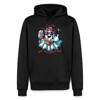 Ich Bin Der Coole Ghoul Geisterfreunde - Männer Premium Bio Hoodie - Schwarz - Vorne - Nico (187cm)