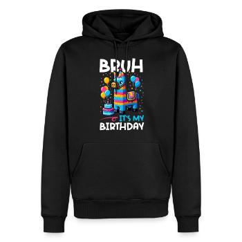Lama Pinata Süße Alpaka -Tiergeburtstagsfiesta - Männer Premium Bio Hoodie - Schwarz - Vorne - Nico (187cm)