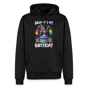 Lama Pinata Süße Alpaka -Tiergeburtstagsfiesta - Männer Premium Bio Hoodie - Schwarz - Vorne - Nico (187cm)