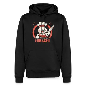 Hibachi Teppanyaki Bbq Japanische Küche - Männer Premium Bio Hoodie - Schwarz - Vorne - Nico (187cm)