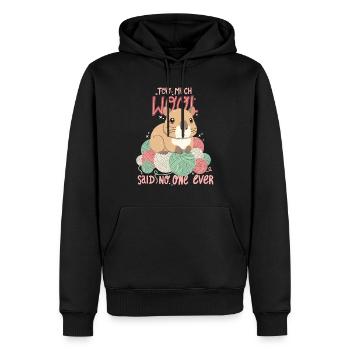 You never have enough wool - Men’s Premium Organic Hoodie - black - Front - Nico (187cm)