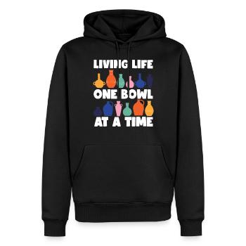 Pottery Ceramics Artist Living - Männer Premium Bio Hoodie - Schwarz - Vorne - Nico (187cm)