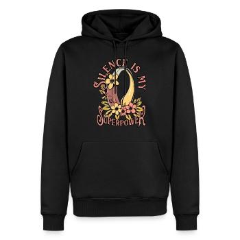 Hearing Loss Sudden Hearing Loss Silence Is My Superpower - Men’s Premium Organic Hoodie - black - Front - Nico (187cm)