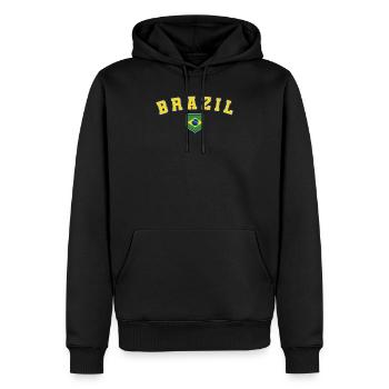 Brasilien Brazil shirt Brasilianer Rio de Janeirao - Männer Premium Bio Hoodie - Schwarz - Vorne - Nico (187cm)