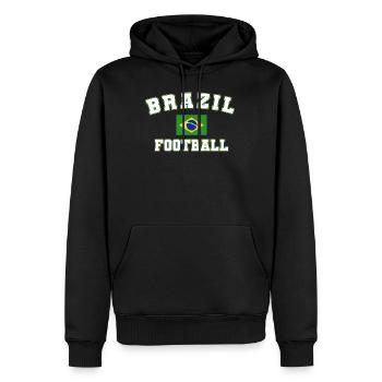Brésil Brésil Maillot brésilien Rio de Janeiro - Sweat à capuche Premium bio Homme - noir - Devant - Nico (187cm)