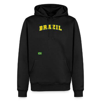 Brasilien Brazil shirt Brasilianer Rio de Janeirao - Männer Premium Bio Hoodie - Schwarz - Vorne - Nico (187cm)