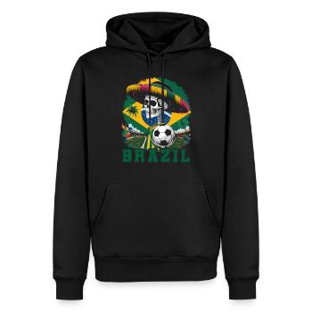 Brasilien Brazil shirt Brasilianer Rio de Janeirao - Männer Premium Bio Hoodie - Schwarz - Vorne - Nico (187cm)